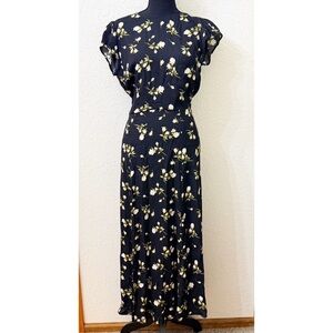 Reformation Gavin Rosalee Floral Print Cutout Back Dress - 8